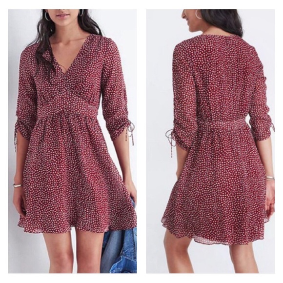 EUC Madewell Textured Micro Floral Printed Lined Sleeves Size 2 Mini Dress - Picture 3 of 16